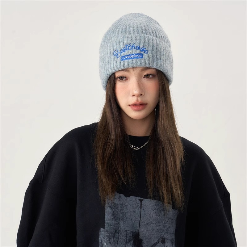 CoorKeva堆堆帽女保暖毛线帽冬