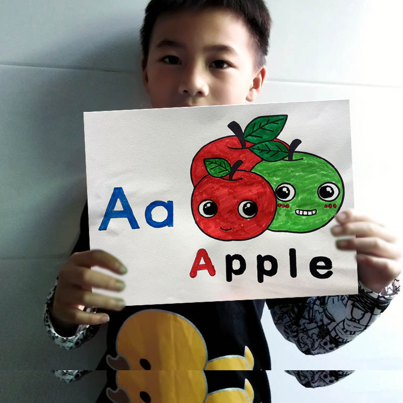 diy英文字母益智学习卡通玩具