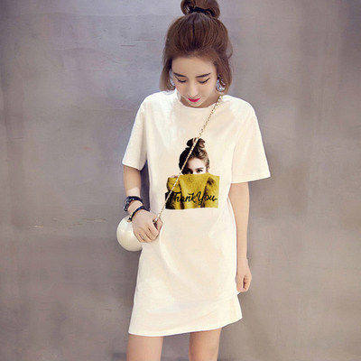 孕妇夏装连衣裙2020新款春装韩版中长款短袖T恤大码宽松夏天裙子|ruв категории Женская одежда, футболка - от Buy2taobao.com для оказания профессиональной услуги покупки агента Taobao