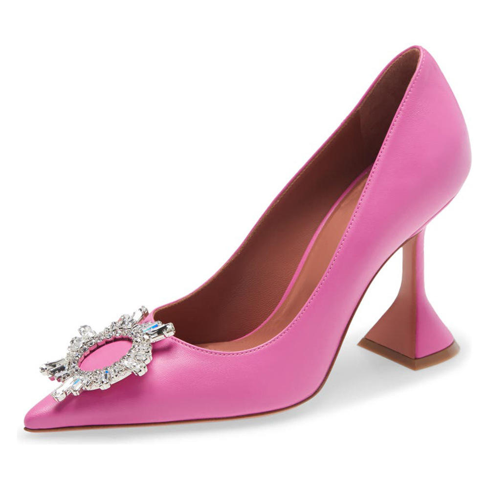 新款 成都夏季欧美大码太阳花银饰女士高跟单鞋外贸原单浅口单鞋