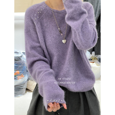 气质温柔小女人氛围感羊毛毛衣