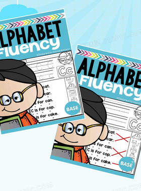 英文字母练字帖alphabet letter启蒙作业本描红涂色本worksheet