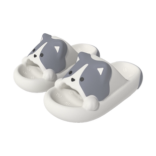 踩屎感柯基拖鞋男士夏季外穿软底防滑室内居家用情侣女生可爱凉拖