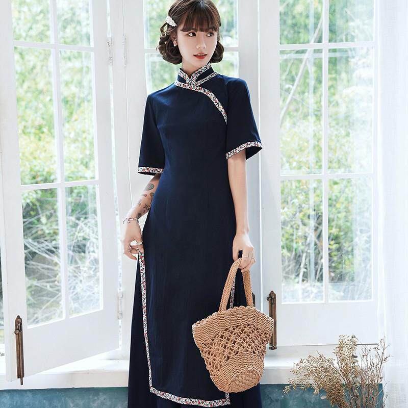 Improved edition O'Day cheongsam Embroidery have more cash than can be accounted for Young models Show thin Pendulum daily Chinese style Stand collar Dressin the Women's clothing/Boutique , Wedding/Cheongsam/Formal dress , Cheongsam  category - from Buy2taobao.com to provide professional Taobao agent buy service