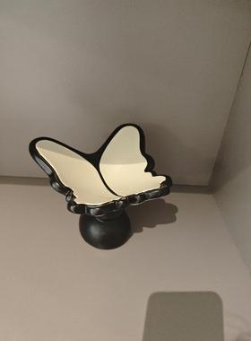 创意中古风蝴蝶造型入户客厅玄关摆件钥匙扣饰品收纳盘托盘置物盘