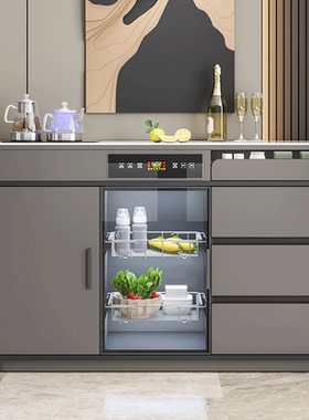 茶吧机2025新款茶水柜烧水壶一体客厅家用小型桌面餐边柜子厨房柜