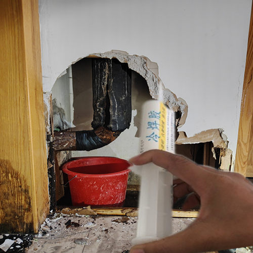 黑色PE管漏水专用修补胶水抗高压