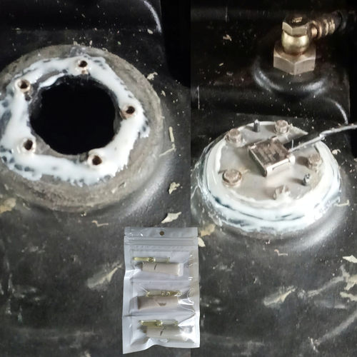 汽油油箱油浮子油泵口漏油修补胶