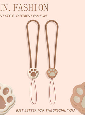 手机短挂绳可爱猫爪ccd挂件硅胶腕带u盘耳机钥匙扣相机链饰女高端