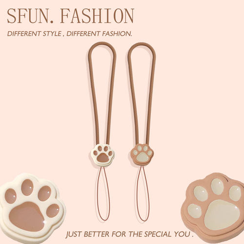 手机短挂绳可爱猫爪ccd挂件腕带