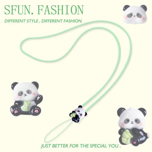 手机挂脖长挂绳熊猫ccd相机链