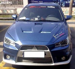 适用东南菱悦V3前杠后杠侧裙灯眉发动机盖尾翼雾灯改装 十代大包围