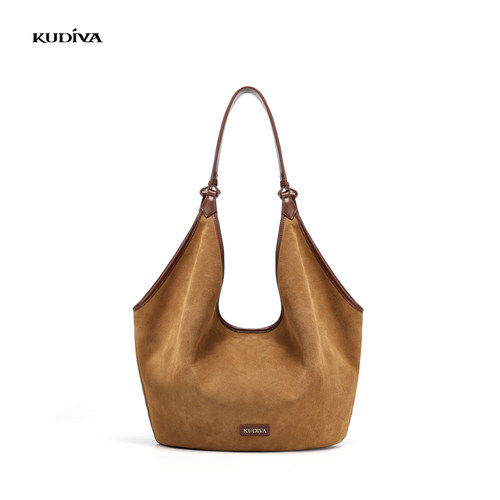 KUDIVA新款真皮大容量托特包女包