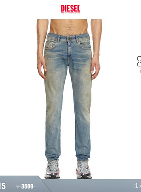 [折扣]DIESEL男士SLEENKER低腰紧身铅笔牛仔裤A0359509J25