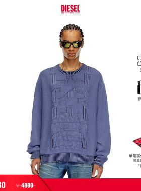 [折扣]DIESEL男女同款SUPER LOGO针织衫A154780AJCZ