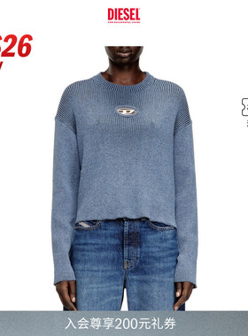 [新款]DIESEL女士26早春OVAL D长袖针织衫A220460ANAH
