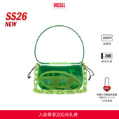 新款 DIESEL女士26早春绿色可斜跨可单肩1DR叮当包X08396P8763