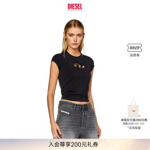 T恤A062680AFAA LOGO镂空通勤穿搭短袖 DIESEL女士OVAL