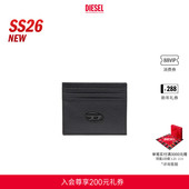 D多卡位卡包X09018P0685 26早春黑色简约OVAL 新款 DIESEL男士
