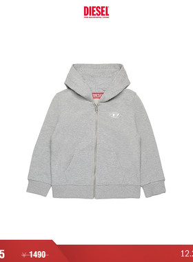 [折扣]DIESEL男童OVAL D连帽开衫卫衣J02244KYAVF