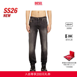 [新款]DIESEL男士26早春D-FINITIVE中腰直筒牛仔裤A102300ADBU