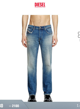 [折扣]DIESEL男士D-FINITIVE中腰合身直筒牛仔裤A102300BMBY