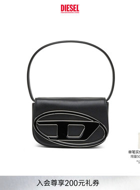 [经典]DIESEL女士1DR中号黑色斜挎包叮当包X08396PR818