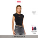 DIESEL女士OVAL T恤A062680AFAA LOGO镂空通勤穿搭短袖