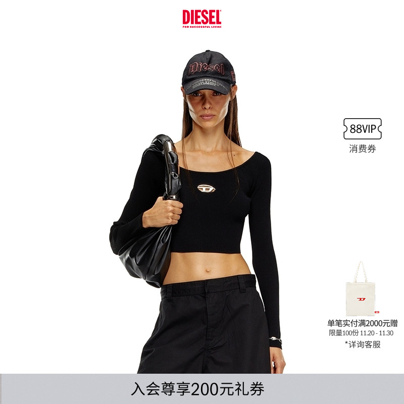 DIESEL女士长袖针织衫