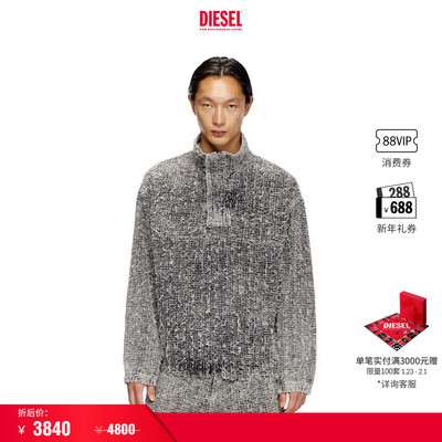 [折扣]DIESEL男女同款牛仔卫衣上衣A173310ABCR