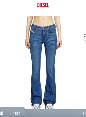 [折扣]DIESEL女士D-EBBEY低腰修身微喇牛仔裤A1100409M73