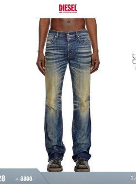 [折扣]DIESEL男士D-BUCK中腰修身微喇牛仔裤A1222109J46