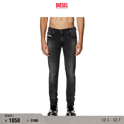 [折扣]DIESEL男士SLEENKER低腰紧身铅笔牛仔裤A035940PFAX