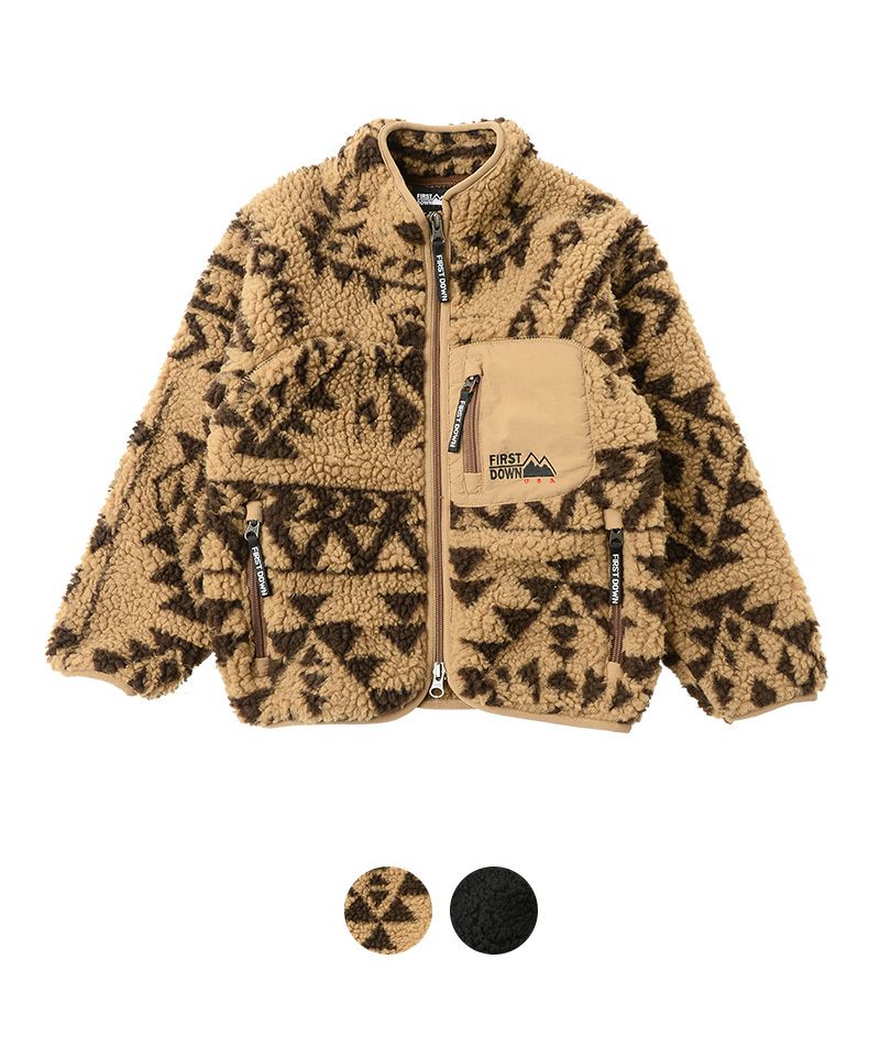 日本购回 FIRST DOWN BOA JACKET 男女款摇粒绒毛绒夹克外套