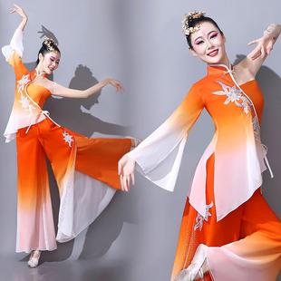 胶州秧歌舞蹈套装新款古典舞扇子舞服装芒种古风女艺考演出服飘逸