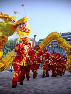 新款打鼓服舞龙舞狮表演服男女生秧歌服装腰鼓服婚庆龙灯团体服装