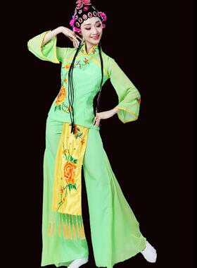 春闺梦舞蹈服装女成人古典舞民族风花旦戏曲秧歌扇子舞套装演出服