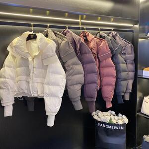 羽绒服女冬季2025新款小个子短款加厚白鸭绒高端爆款时尚外套潮