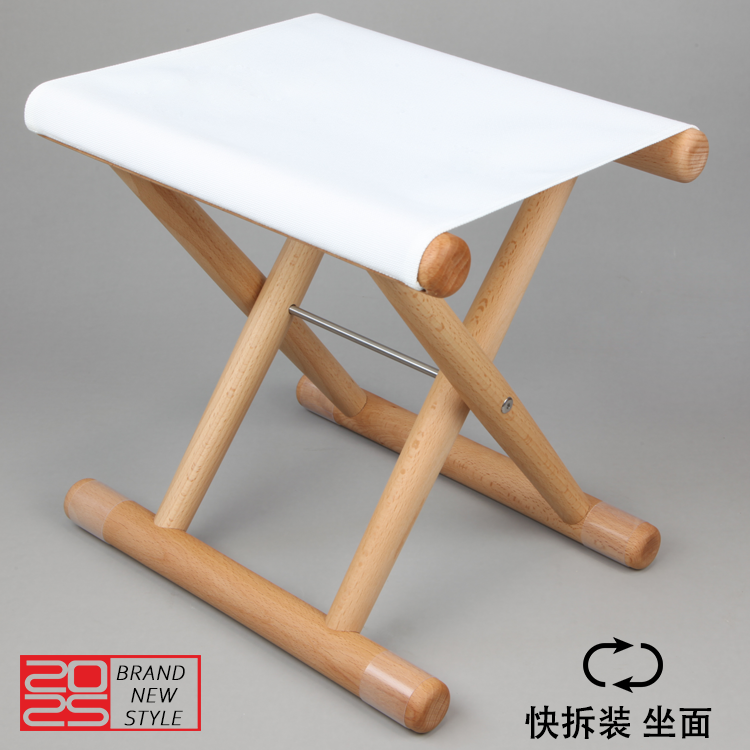 马扎实木轻奢小凳子家用户外折叠凳子板凳马扎凳换鞋凳现代简约