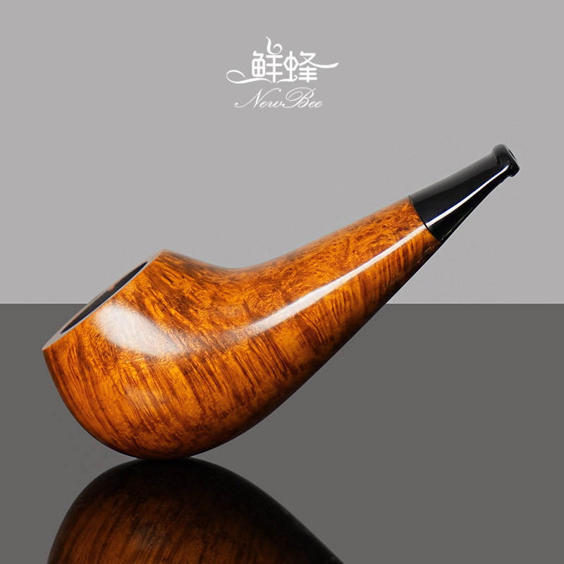 NewBee鲜蜂石楠木烟斗手工实木鸡腿斗老式传统男士过滤专用烟斗具