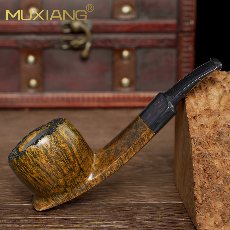 石楠木烟斗自由式手工瘤皮桌斗实木传统老式过滤男士专用烟具配件