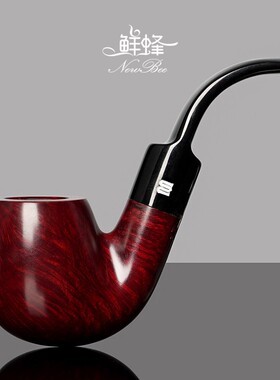 NewBee石楠木烟斗手工实木匈牙利大弯斗老式传统男士过滤专用烟具