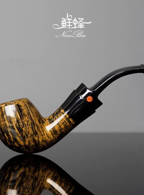 NewBee鲜蜂石楠木烟斗男士手工空腔橡果斗实木老式传统过滤烟斗具
