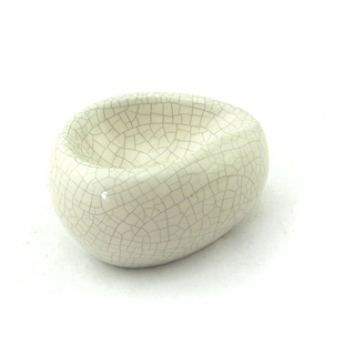 陶瓷烟斗架白色裂纹1位单托斗座单托斗架男士收藏展示支架子配件