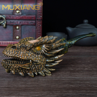 石楠木烟斗手工雕刻实木龙头自由式烟斗龙爪压棒老式传统男士过滤