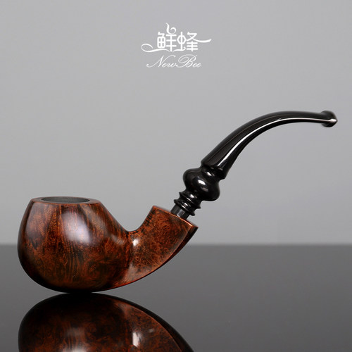 NewBee鲜蜂石楠木烟斗手工实木葫芦斗男士过滤老式传统烟草具配件