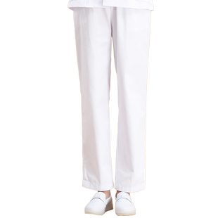 护士裤白色工作裤女秋冬天大码松紧腰医护制服下身护士服裤子加绒