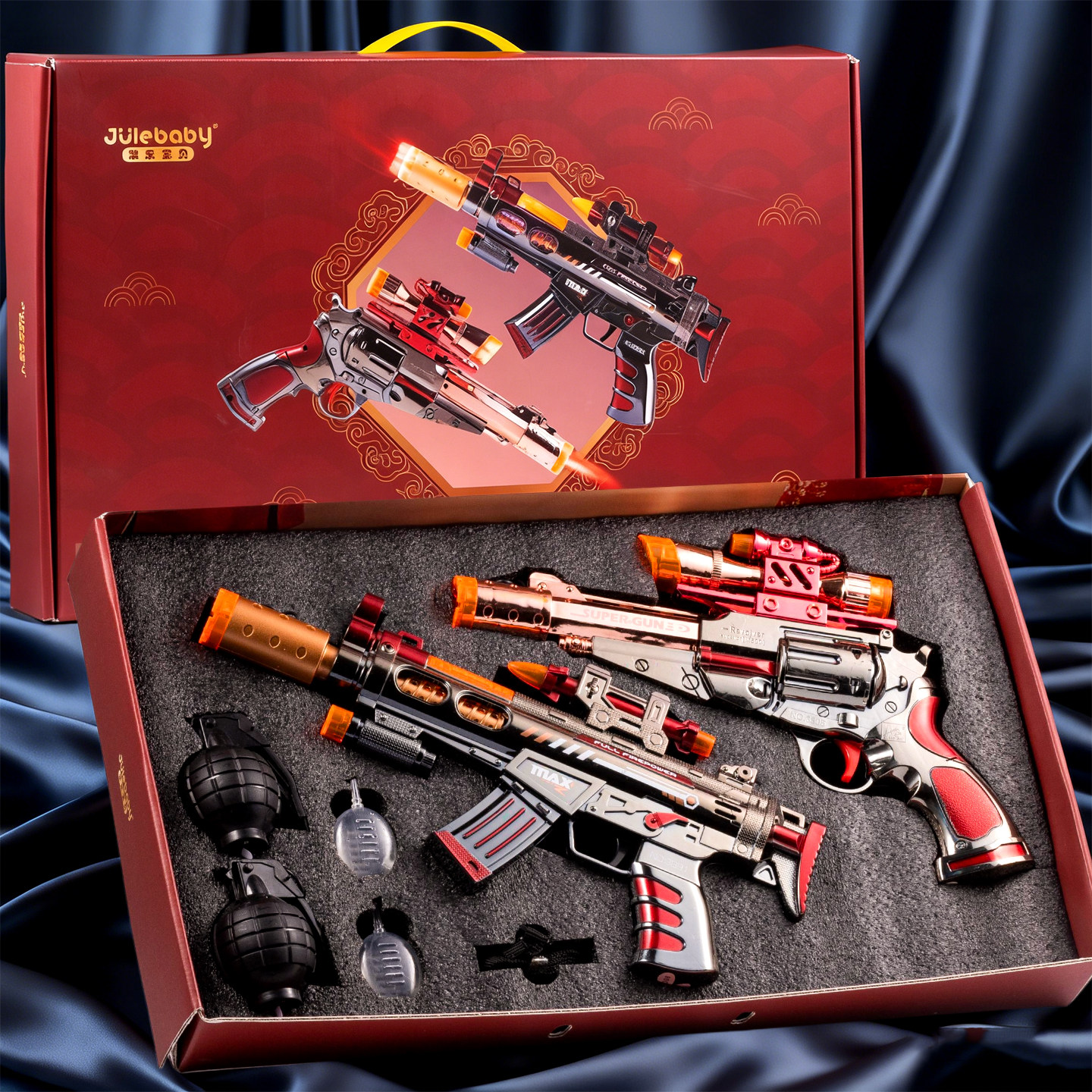 宝宝声光玩具枪儿童玩具男孩2喷雾5音乐电动冲锋仿真左轮手抢3岁4,玩具/童车/益智/积木/模型,软弹枪,淘宝优惠券,粉丝福利购,淘宝优惠卷