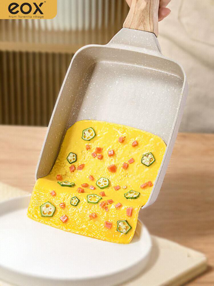 玉子烧煎锅特板烧平底锅厚蛋烧锅不粘锅家用多功能煎蛋早餐锅煎饼