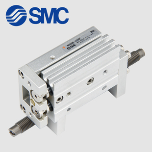 SMC 滑台气缸MXQ/MXS6/8/12/16/25L-10/20/30/40/50/75/100/AS/B